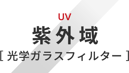 UV 紫外域 光学ガラスフィルター